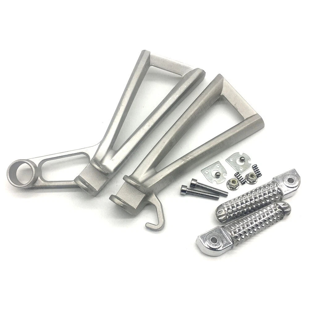 For Yamaha YZF R6 2003-2005 R6S 2006-2009 Silver Passenger Rear Foot Peg Bracket
