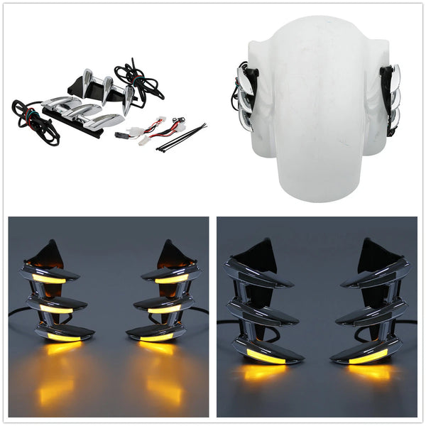 Front Fender Trim Indicator Amber Light For Honda Goldwing GL1800 2001-2011 2008