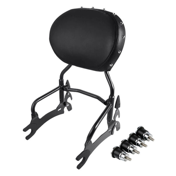Black 12" Backrest Sissy Bar Spools Fit For Indian Springfield Dark Horse 14-22