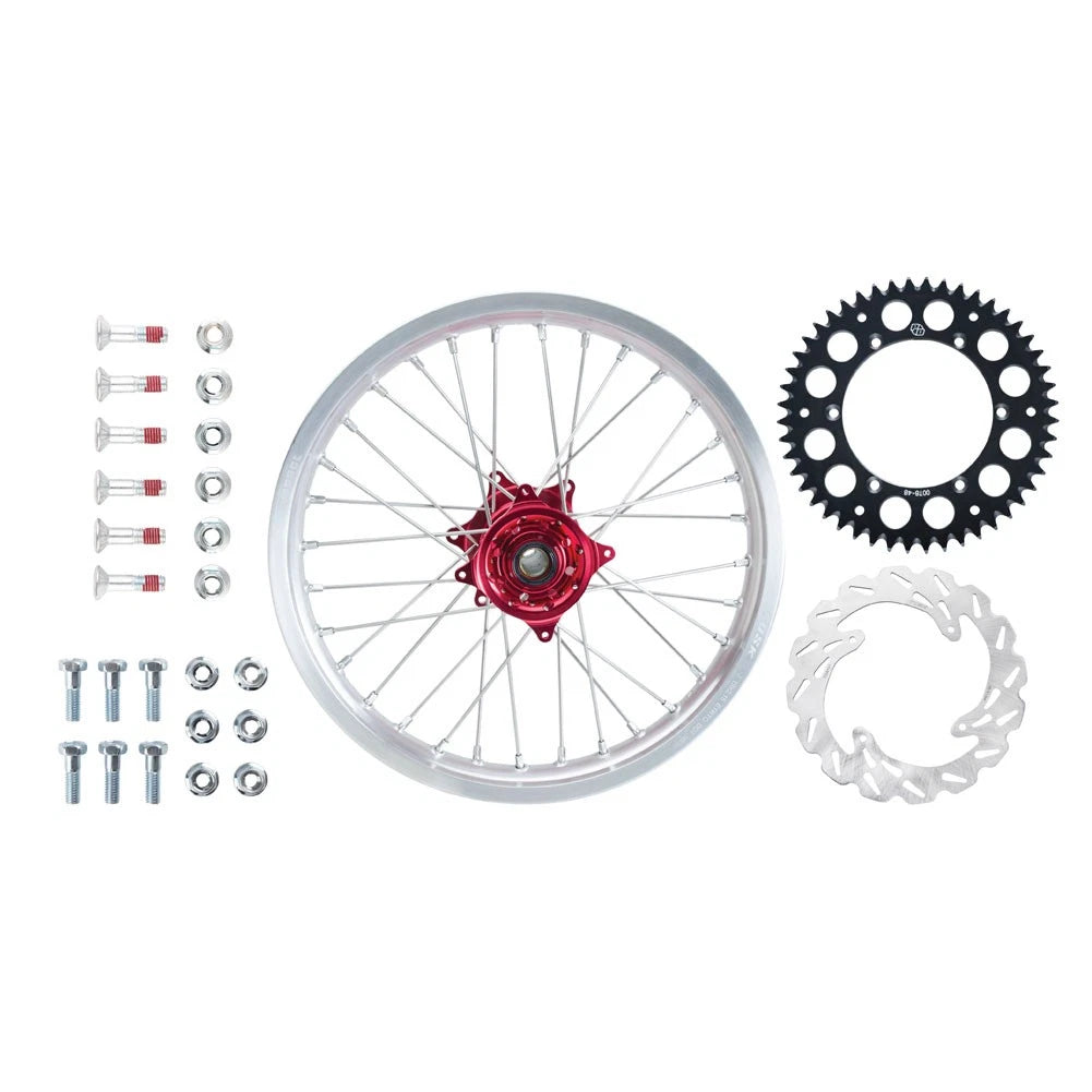 Tusk 193133006722cc-a6bd45 Impact Complete Rear Wheel Package 19x2.15 Slvr