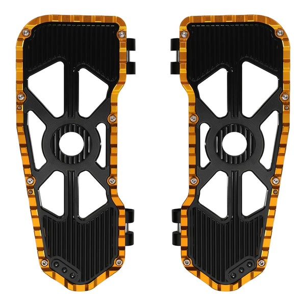 Driver Footboard Floorboard Fit For Harley Electra Road Glide 2009-23 Black Gold