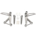 Fit For 2016-2025 Honda CB500F CBR500R Passenger Rear Foot Pegs Bracket Silver