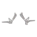 Silver Passenger Rear Foot Pegs Bracket For Honda CB500F CBR500R 2016 2017-2025