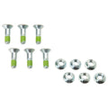 Bolt Hub-Savers Double Locked Sprocket Fastening Kit Silver For GASGAS MC 350F