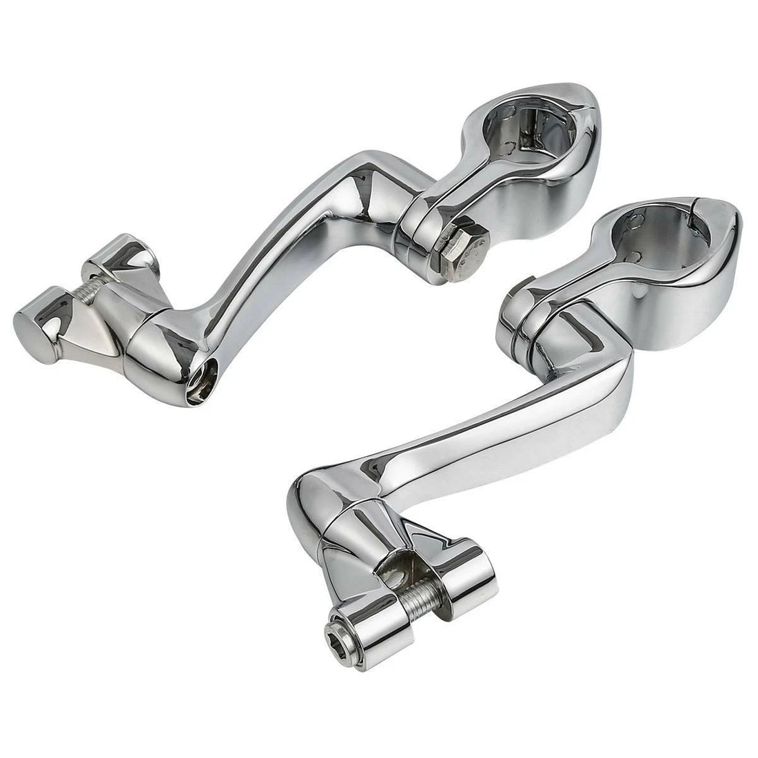 1 1/4" 360 Adjustable Engine Guard Highway Foot Peg Mount Fit For Harley Touring