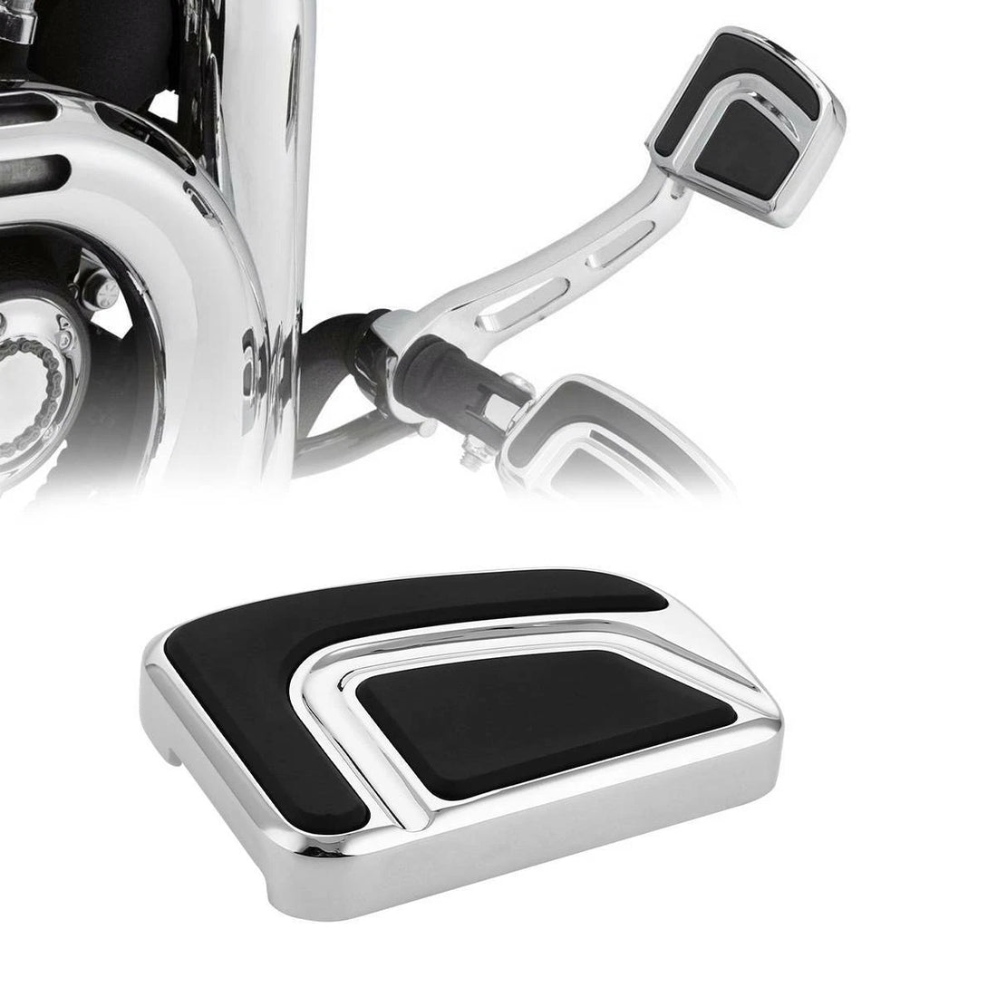 Chrome Large Brake Pedal Fit For Harley Touring Road King Street Glide 1980-Up