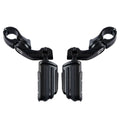 32mm 1 1/4'' Adjustable Highway Foot pegs Short Angled For Harley Touring Black