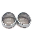 Chrome Turn Signal Light Indicator Smoke Visor Lens For Harley Sportster 2000-UP