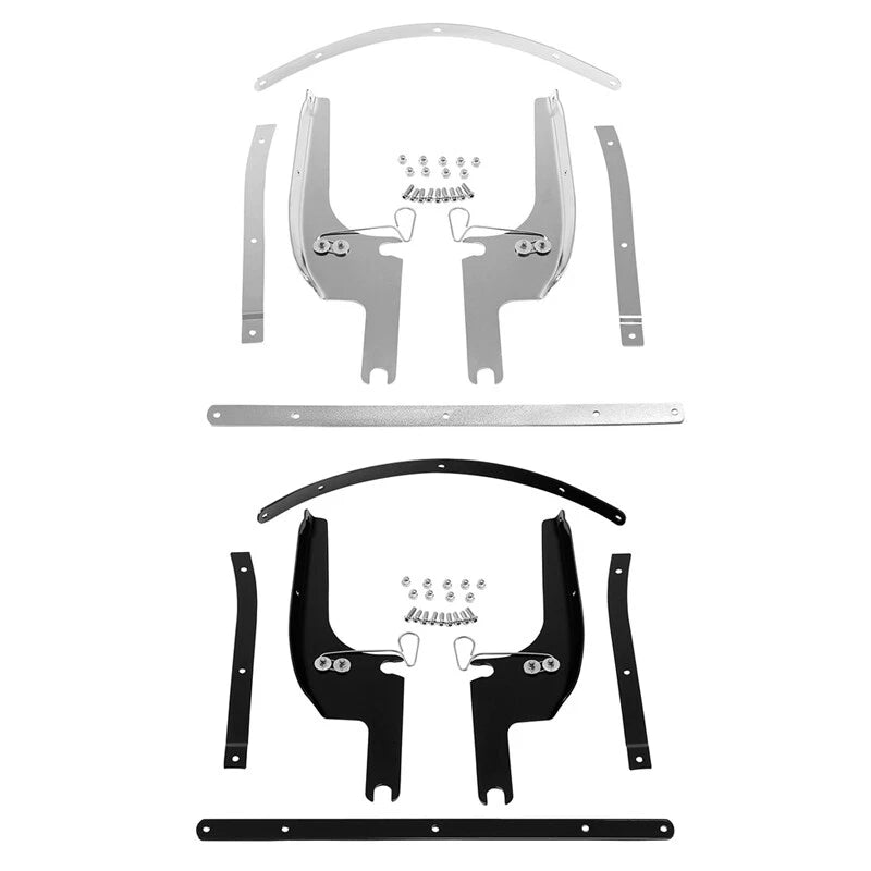 Chrome/Black Windshield Bracket Mount Fit For Harley Road King Flhr 1994-2025 24