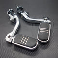 32mm 1.25" Adjustable Long Angled Highway Engine Guard Mount Footpeg For Harley