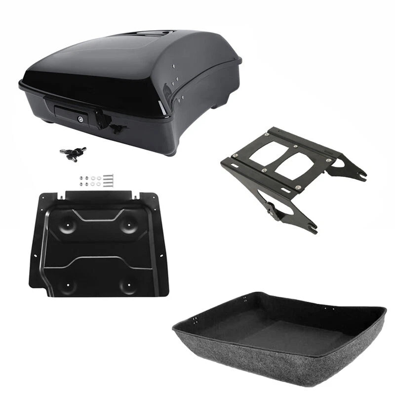 Chopped Trunk Mount Rack Plate Fit For Harley Touring Street Road Glide 2014-26
