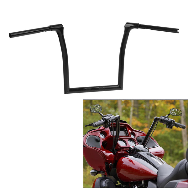 14" Rise Ape Hanger Handlebar 1-1/4" Fit For Harley Touring Road Glide 2015-2023