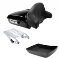Chopped Trunk Backrest Mount Rack Fits For Harley Touring Electra Glide 2014-26