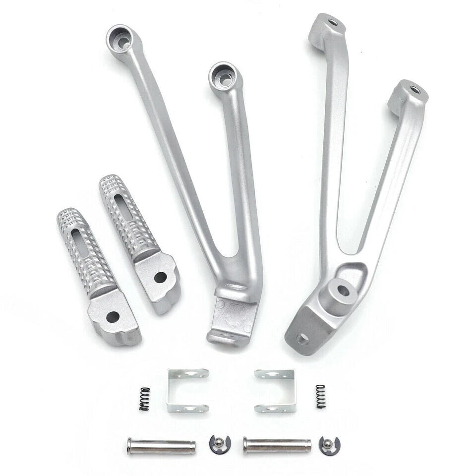 For BMW S1000R S1000RR 2009-2018 Silver Rear Passenger Foot Peg Footrest Bracket