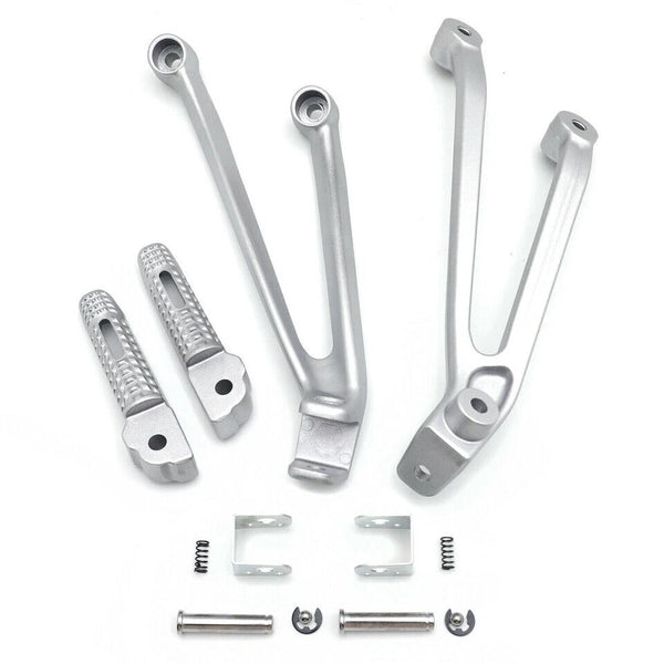 For BMW S1000R S1000RR 2009-2018 Silver Rear Passenger Foot Peg Footrest Bracket