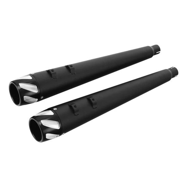 4" Slip on Megaphone Mufflers Exhaust Pipes Fit For Harley Electra Glide 95-16