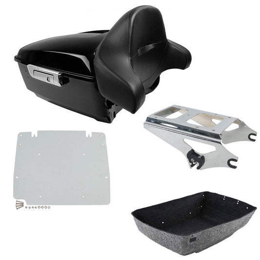 King Trunk Backrest Mount Rack Base Plate Fit For Harley Touring 09-13