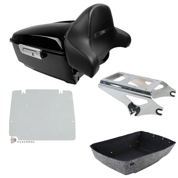 King Trunk Backrest Mount Rack Base Plate Fit For Harley Touring 09-13