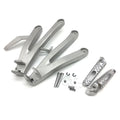 New Honda CBR600RR F5 Silver Rear Passenger Foot Pegs Bracket Fit For 2007-2023