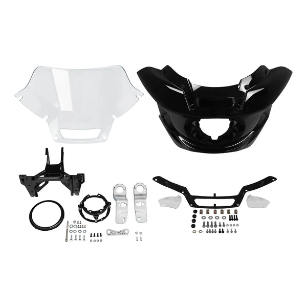 Headlight Fairing Windshield Mount Bracket Kit Fit For Harley Low Rider ST 22-25