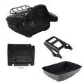King Trunk Backrest Pad Mount Rack Plate Fit For Harley Touring Glide 09-13