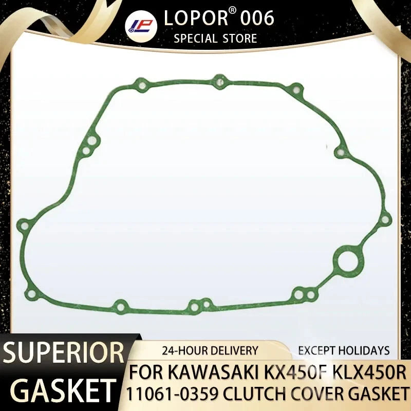 EngineCrankcase Clutch Cover Seal Gasket For Kawasaki KX450F 09-12 KLX450R 08-09