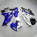 White Blue Split Fairing Kit +Tank +Bolts For Kawasaki Ninja ZX6R 2009-2012 636