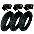 HD 3) Tires And 3) Tubes Straight Stem Size 2.50-10 2.50X10 For Honda CRF50F 10"