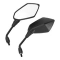 10mm Motorcycle Rear View Mirrors For Kawasaki ZRX1100 97-00 ZRX1200 01-08 Black