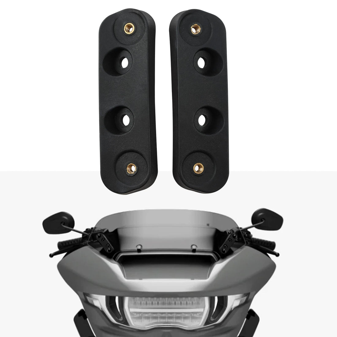 Windshield Riser Bracket Fit For Harley Cvo Street Glide 23-26 Black