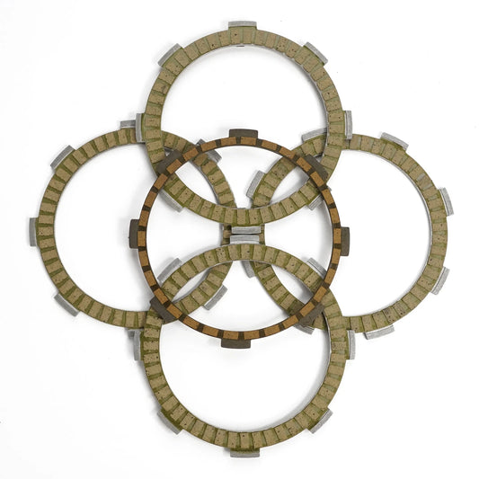 4+1 Pcs Fibrous Clutch Discs Plates For Kawasaki D-Tracker125 10-15 KLX125 10-16