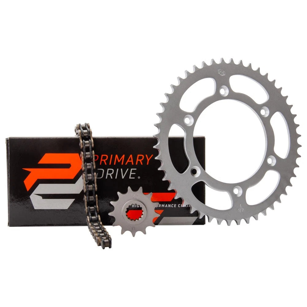 Primary Drive Chain and Sprocket Kit - Steel Rear/X-Ring Chain For KTM 400 SX 4