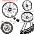26x3.5'' Front Wheel Rim Single Disc Hub Fit For Harley Road Street Glide 97-20