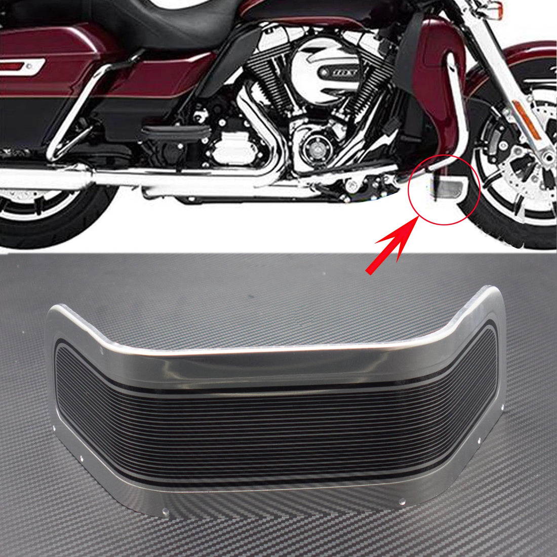 Front Fender Trim Skirt For Harley Touring Road King Electra Glide FLHR 80-13
