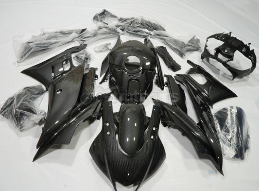 Carbon Fiber Painted Fairing Kit For Yamaha Yzf R3 / R25 2019-2022 Black Gray