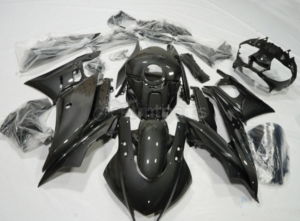 Carbon Fiber Painted Fairing Kit For Yamaha Yzf R3 / R25 2019-2022 Black Gray