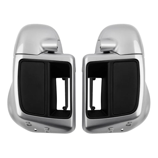 Lower Vented Fairings Fit For Harley Touring 2014-2023 22 Brilliant Silver Pearl