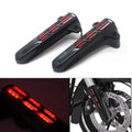 Black LED Lower Fork Leg Covers Light For Harley Touring FLHR FLHX FLHT 14-17