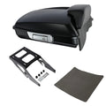 Matte Black Razor Trunk Backrest Pad Mount Fit For Harley Sport Glide 18-21