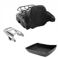 Chopped Trunk Backrest Mount Rack Fit For Harley Touring Touring 09-13 US