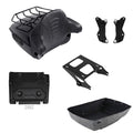 King Trunk Backrest Mount Rack Docking Plate Fit For Harley Street Glide 2014-26