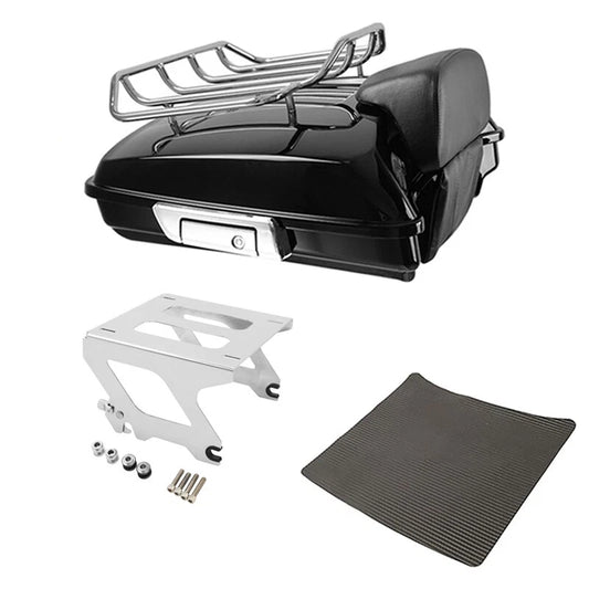 Razor Trunk Backrest Mount Rack Fit For Harley Low Rider Sport Glide 18-25