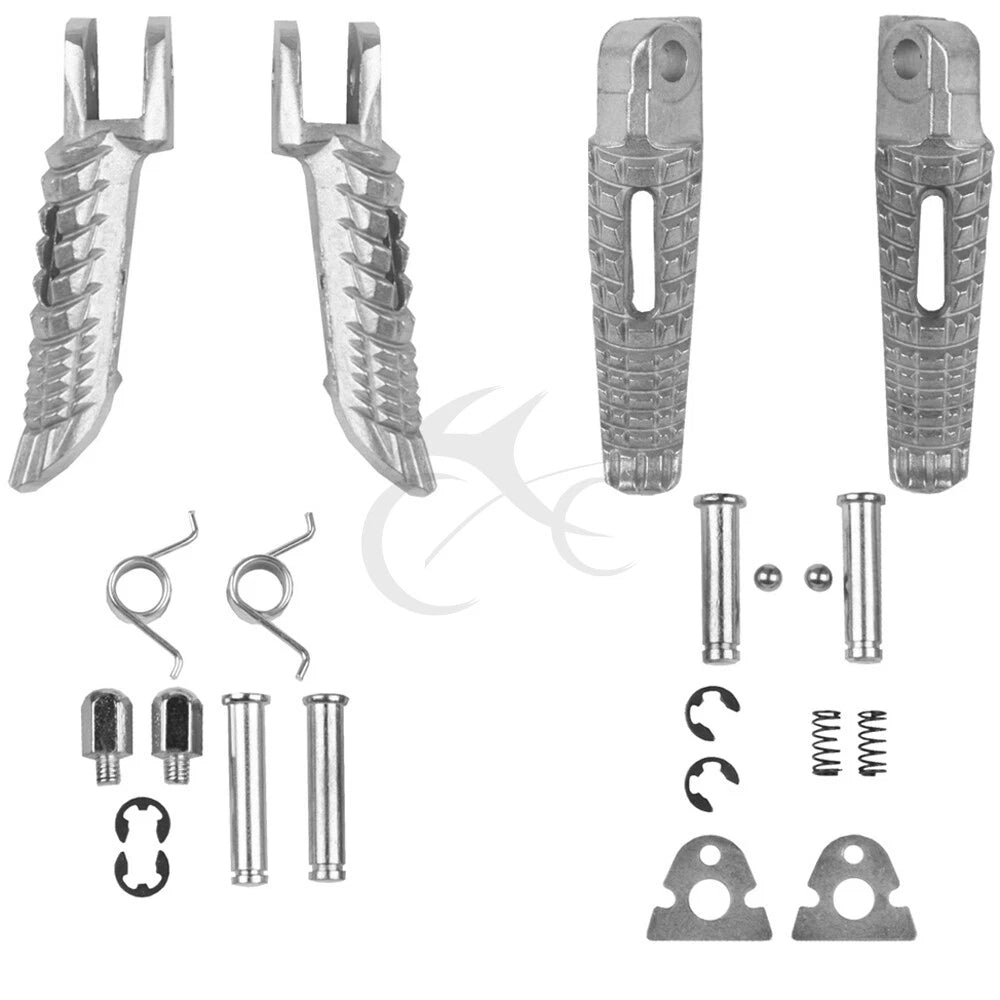 Driver & Passenger Footpegs Footrests Fit For Suzuki GSXR600 GSXR750 2006-2025