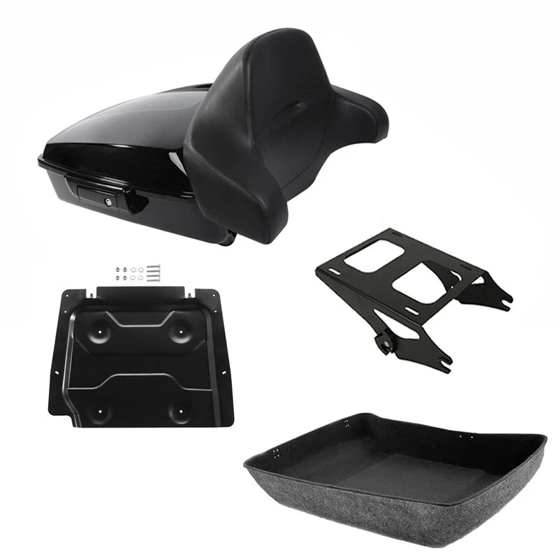 Chopped Trunk Luggage Pad Mount Base Plate Fits For Harley Road Glide 2014-2026