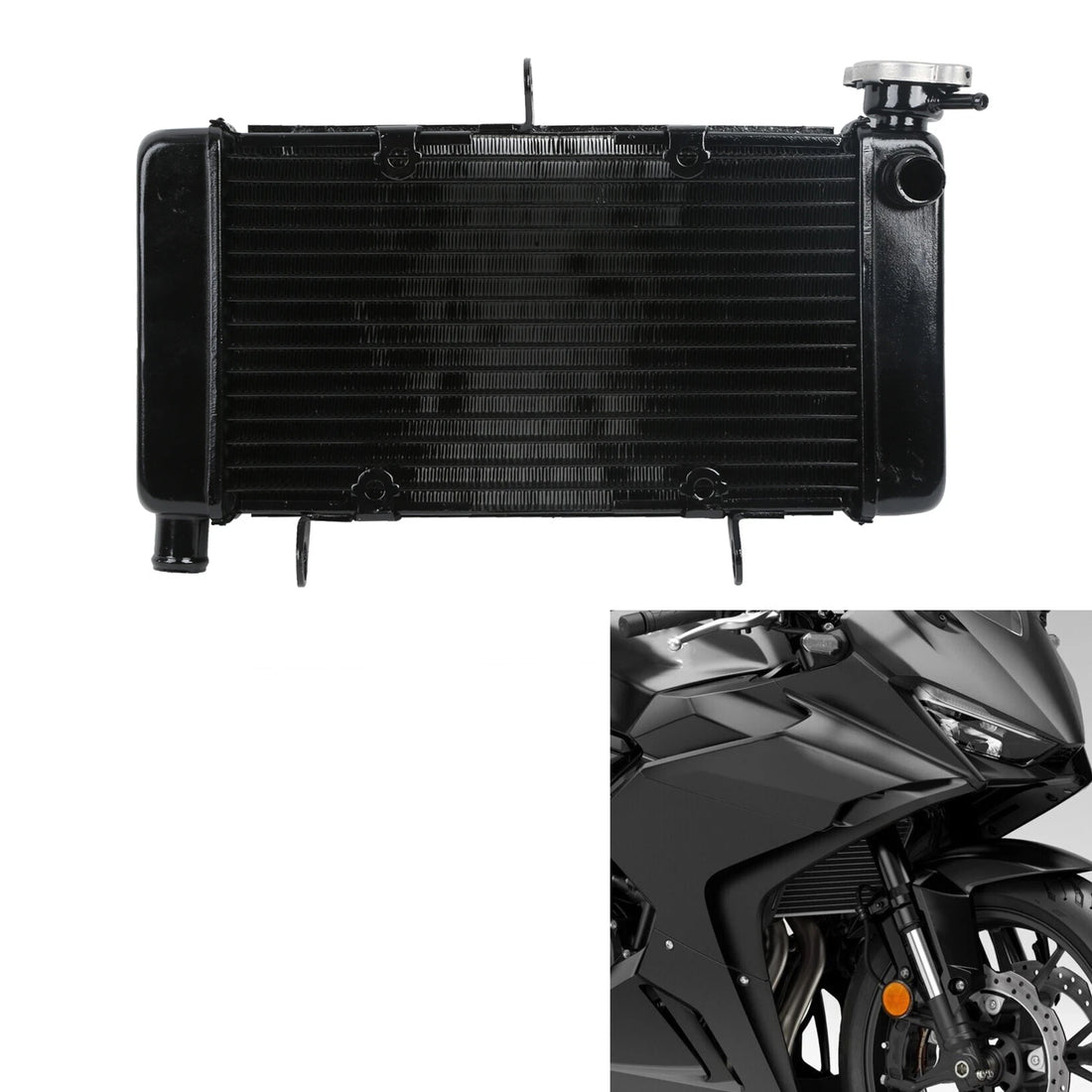 Aluminum Radiator Cooler Cooling Fit For Honda CB500X CBR500R 2016-2018 2017 18