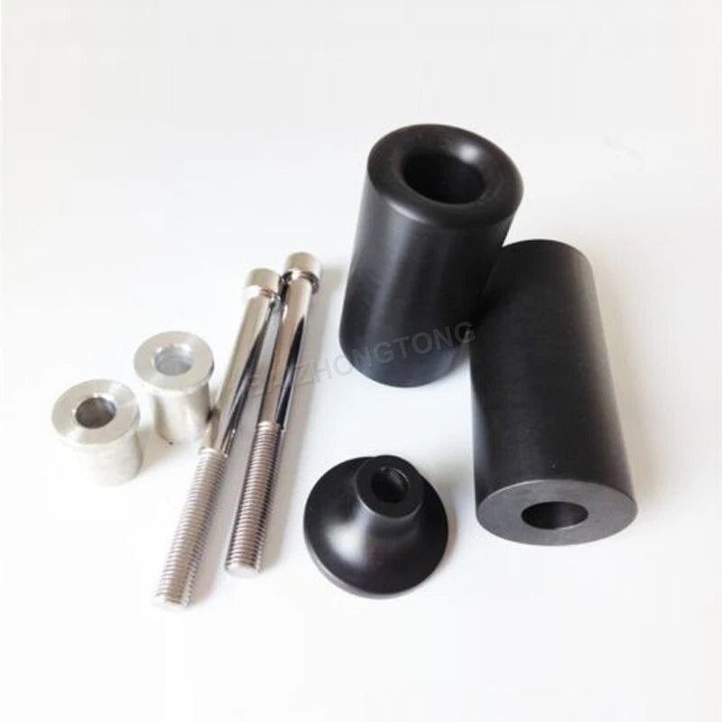 Fit For 2003 2004 Kawasaki Ninja ZX6R ZX6RR Frame Sliders Crash Protector Black