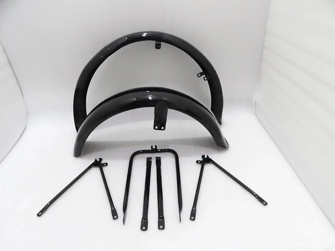 fit for Matchless G3L Ajs 16M Military Model Black Painted Mudguard Set & Stay