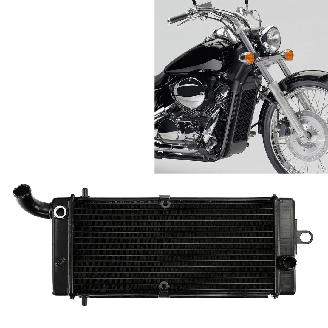 Aluminum Radiator Fit For Honda Shadow Aero 750 VT750 2004-2009