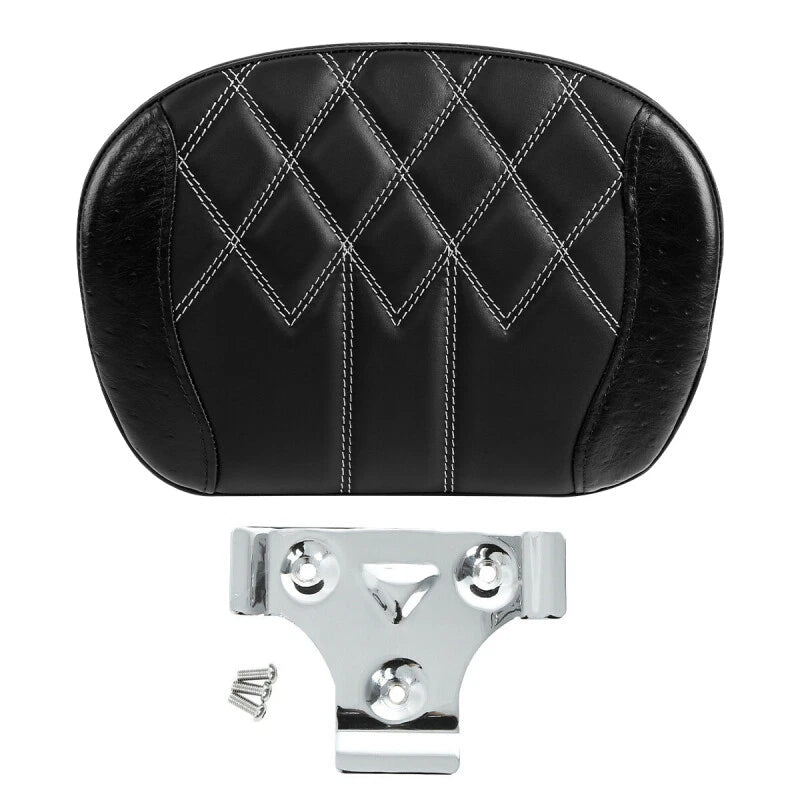 Sissy Bar Passenger Backrest Pad Fit For Harley Cvo Road King Electra Glide Flht
