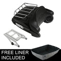 King Trunk Pad Top Rack Smoked Light Speakers Mount Fit For Harley Touring 14-26